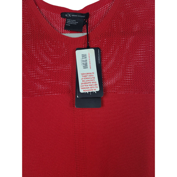 Armani Exchange Textured Knit Fit & Flare Mini Dress Size Small NWT - Picture 6 of 9